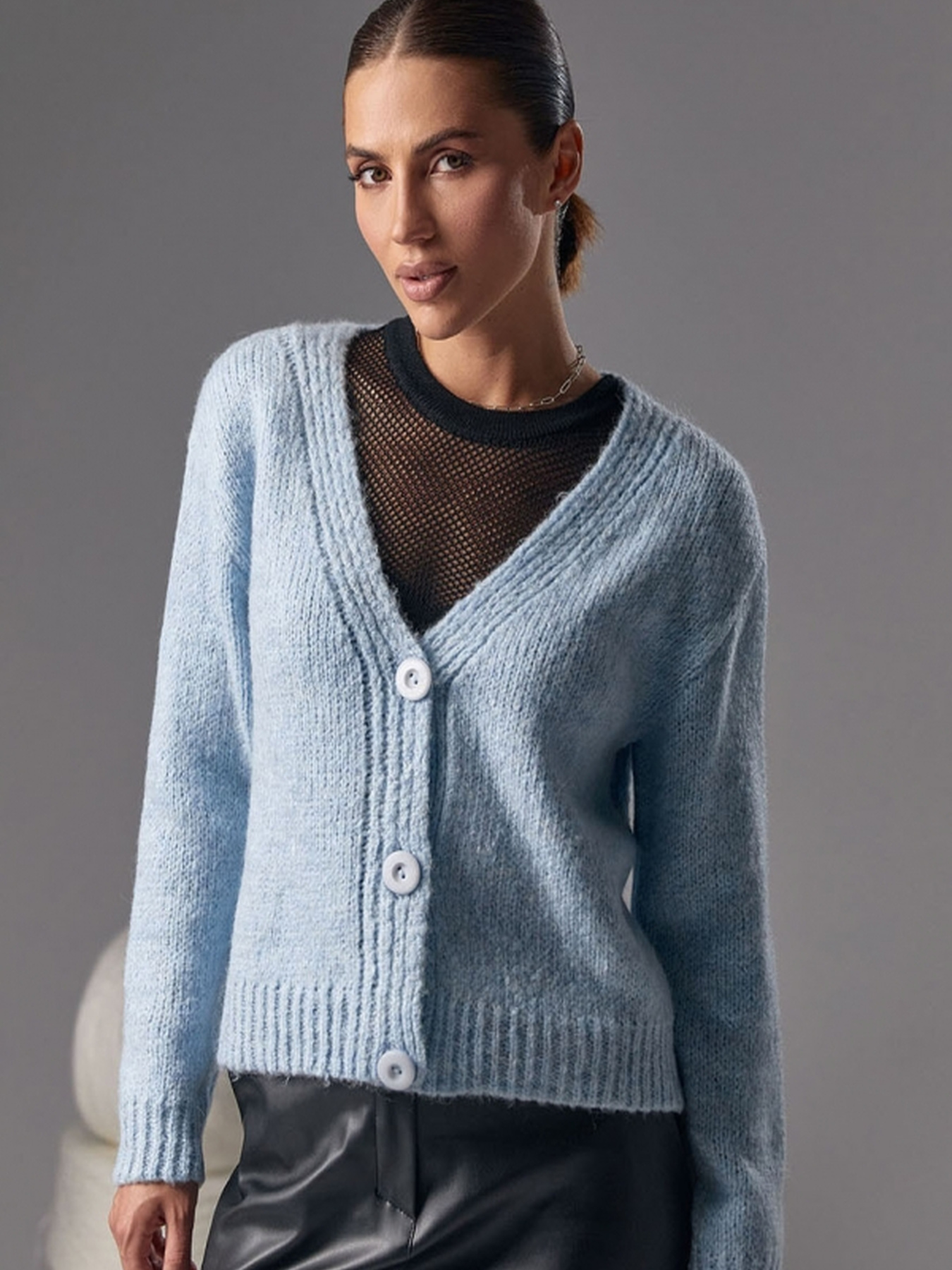 Кардиган TrikoBakh модель 2496-blakitnij Фото