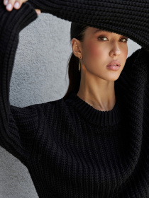 Джемпер TrikoBakh модель 2535-chornij Фото