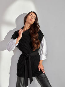 Жилет TrikoBakh модель 2448-chornij Фото