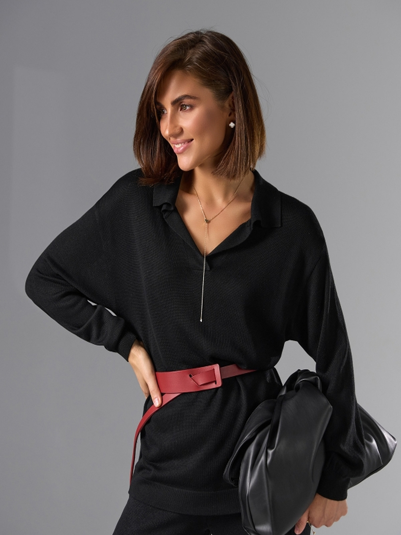 Свитер TrikoBakh модель 2540-chornij Фото