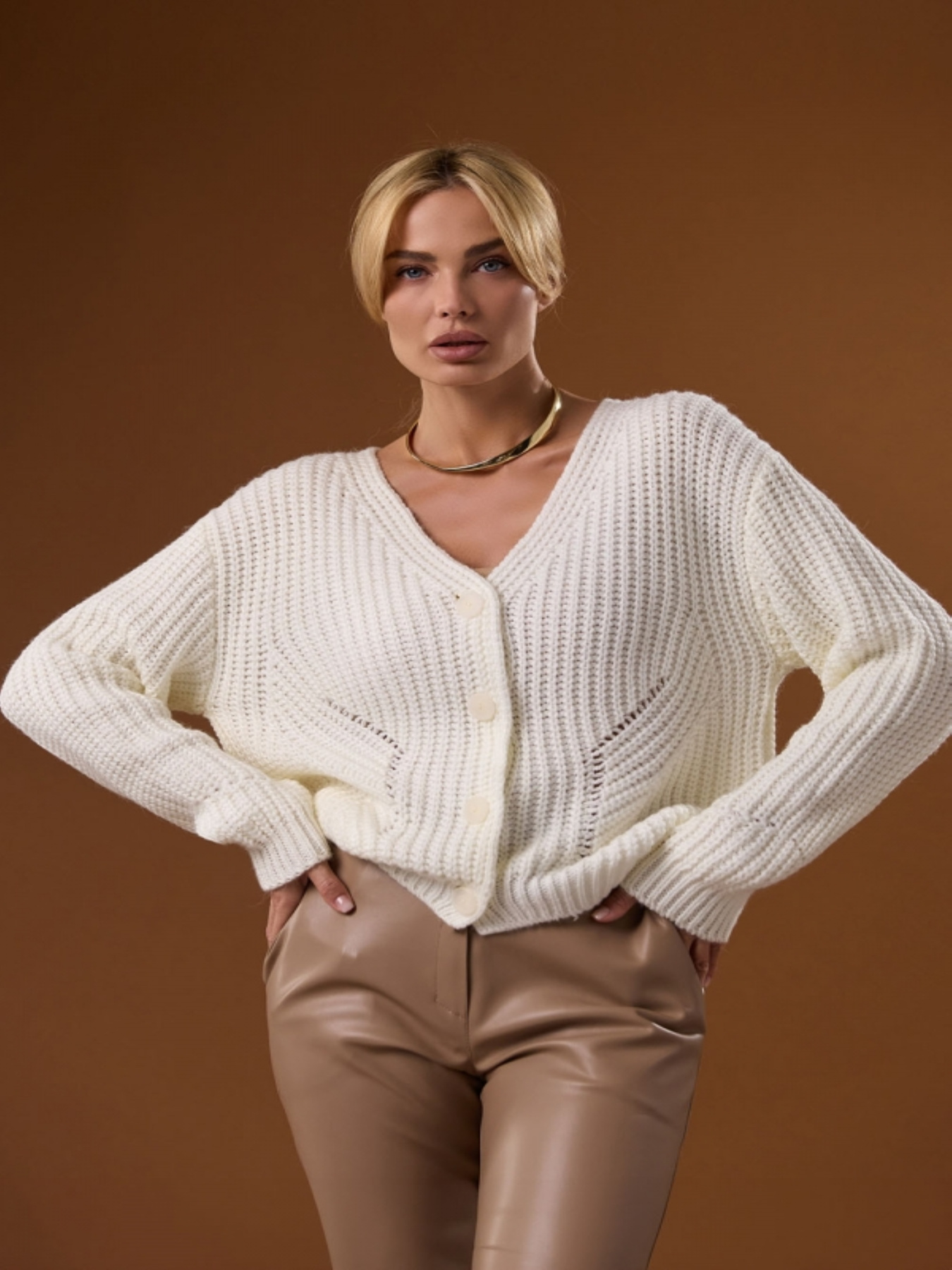 Кардиган TrikoBakh модель 2539-moloko Фото