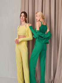 Повседневный костюм TrikoBakh модель 1782-zhovtij Фото