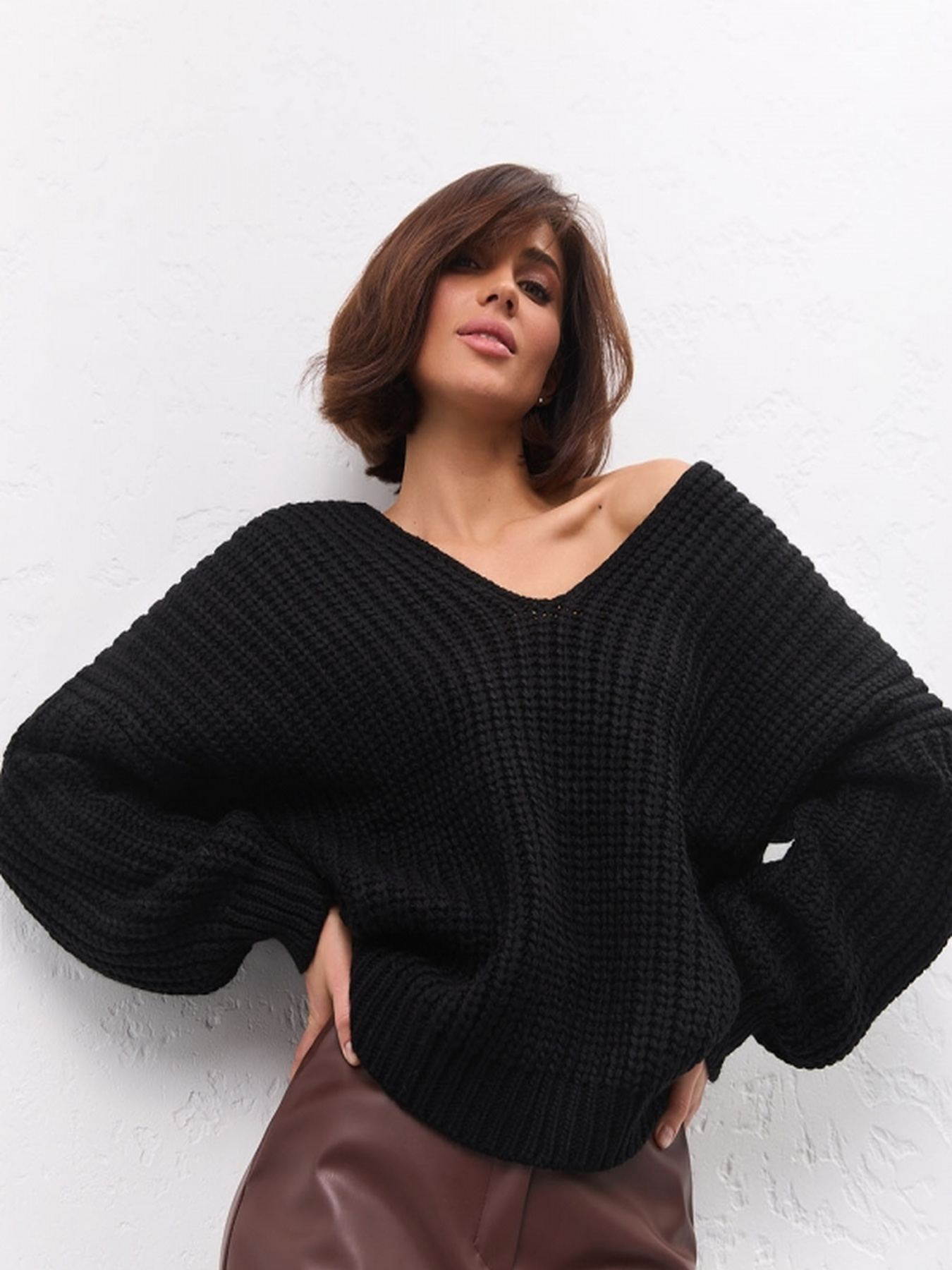 Джемпер TrikoBakh модель 1619-chornij Фото