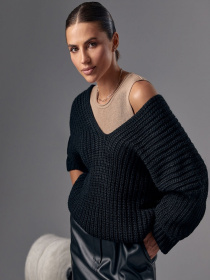 Джемпер TrikoBakh модель 1619-chornij Фото