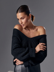 Джемпер TrikoBakh модель 1619-chornij Джемпер TrikoBakh модель 1619-chornij Фото