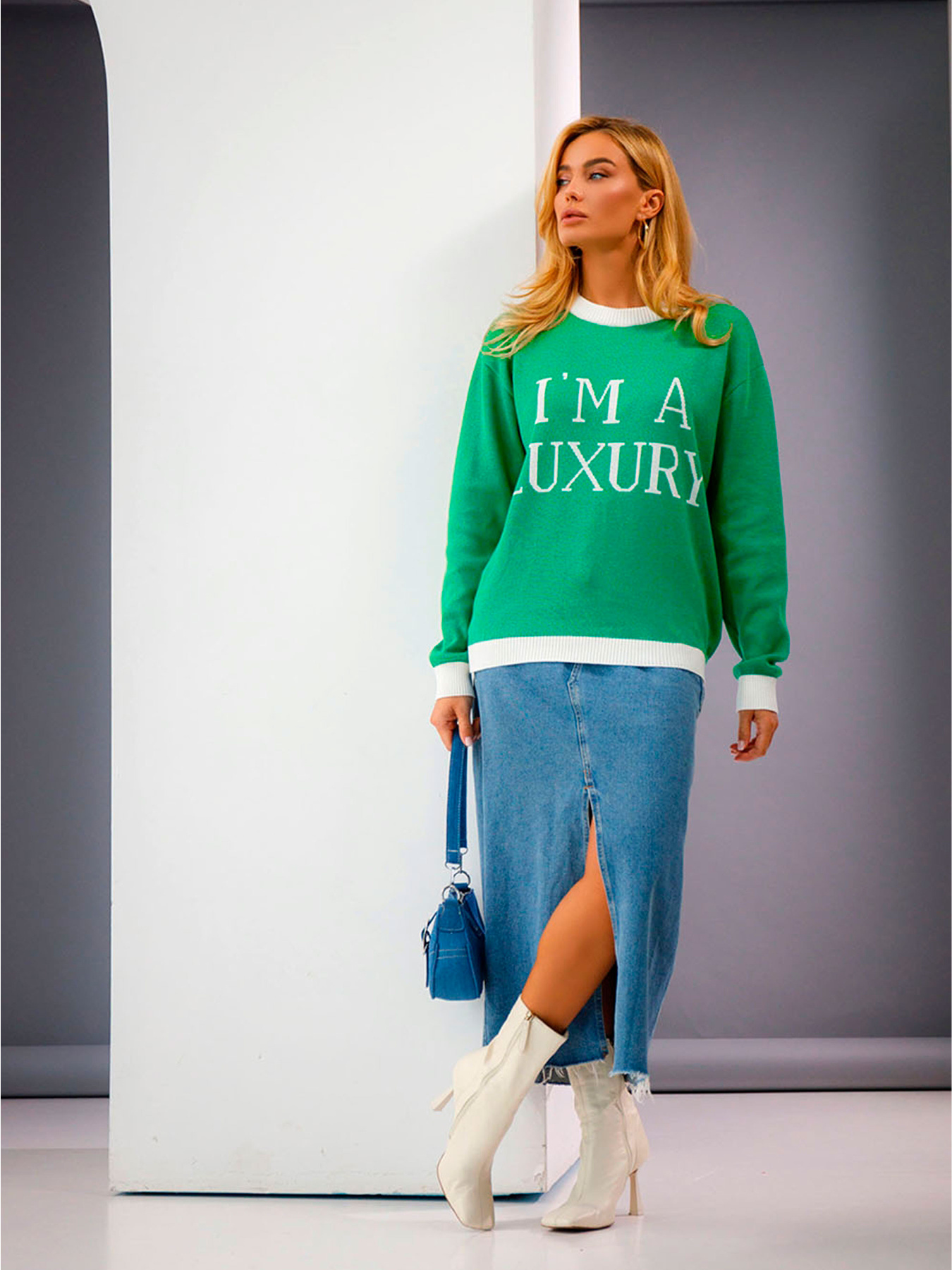 Джемпер TrikoBakh модель 2440-zelenij Фото