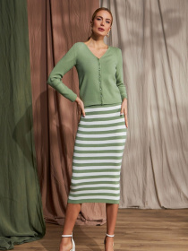 Кардиган TrikoBakh модель 2463-oliva Фото