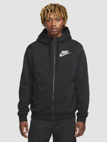 Кофта NIKE Sportswear Hybrid Full-Zip Fleece Hoodie модель DO7228-010 Фото