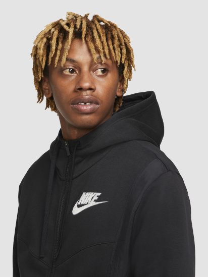 Кофта NIKE Sportswear Hybrid Full-Zip Fleece Hoodie модель DO7228-010 — фото 3 - INTERTOP