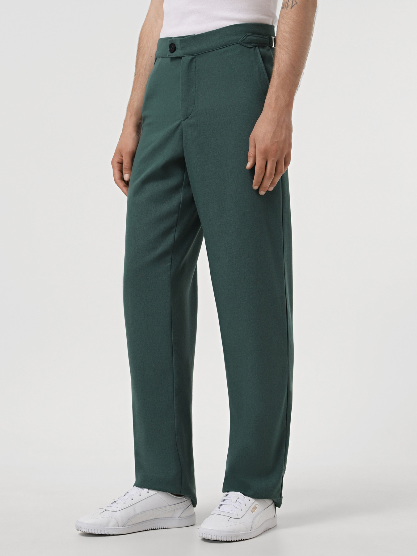 Штани повсякденні IJ модель pantsi-linen-emerald Фото