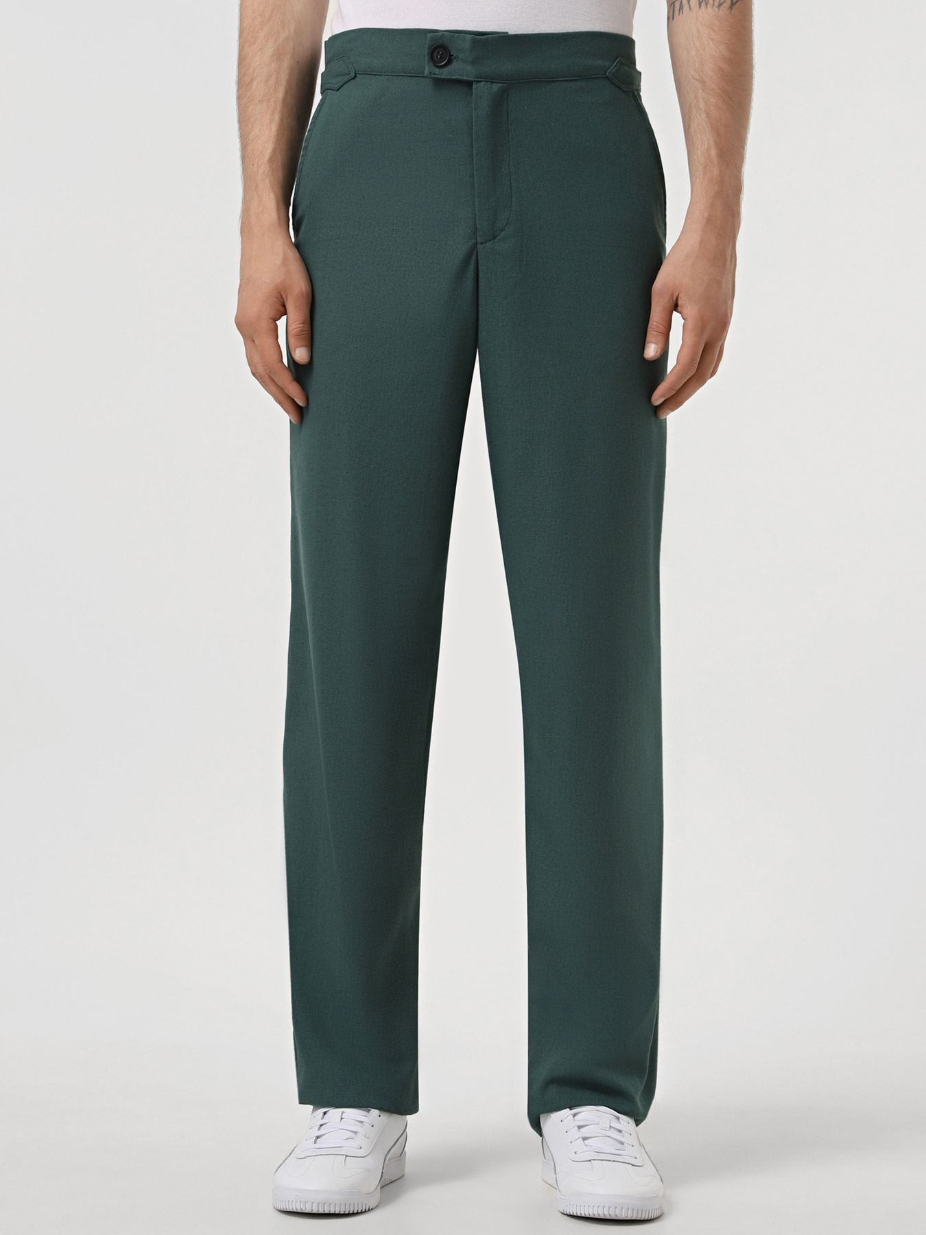 Штани повсякденні IJ модель pantsi-linen-emerald Фото