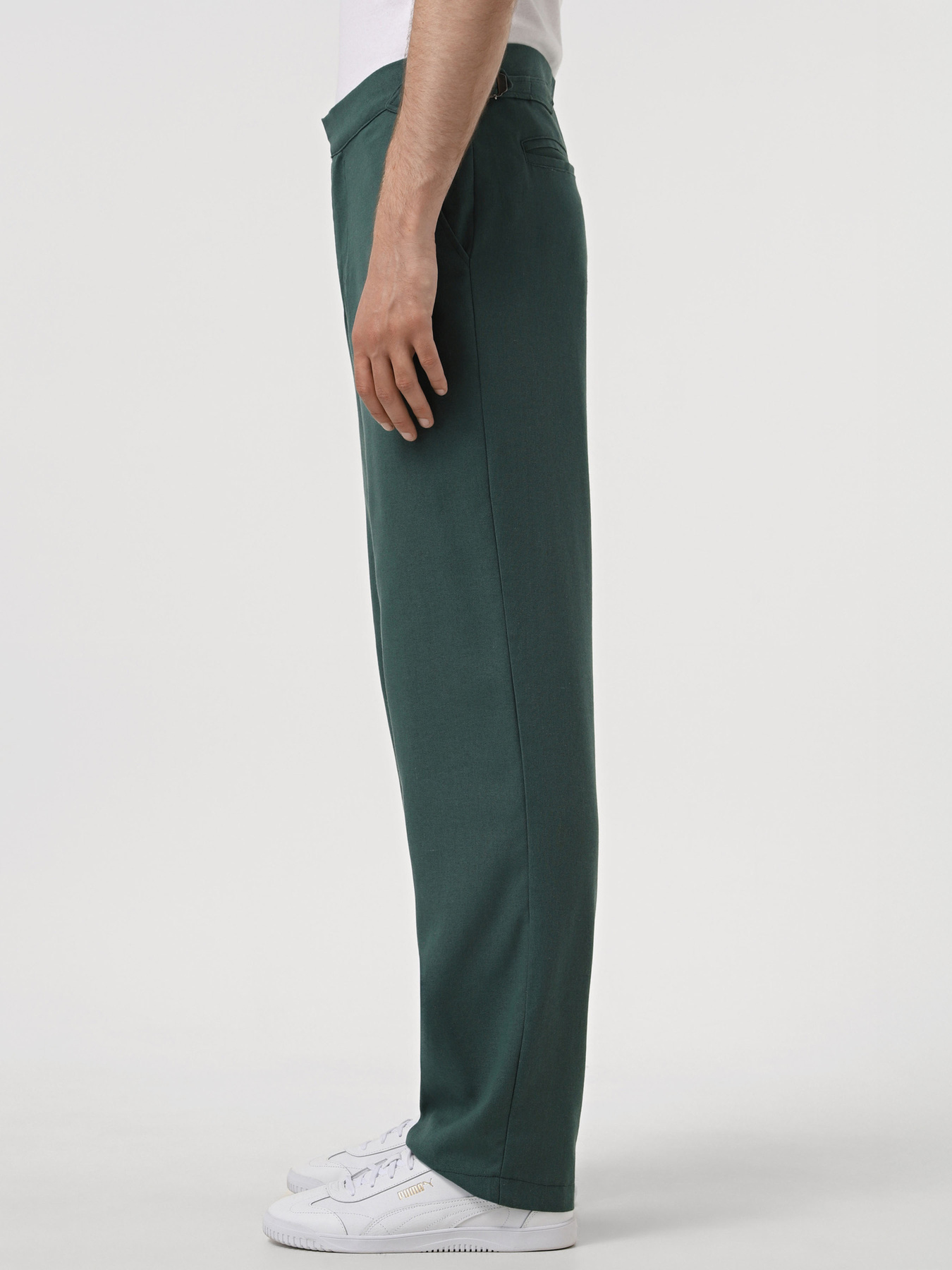 Повсякденні штани IJ модель pantsi-linen-emerald Фото