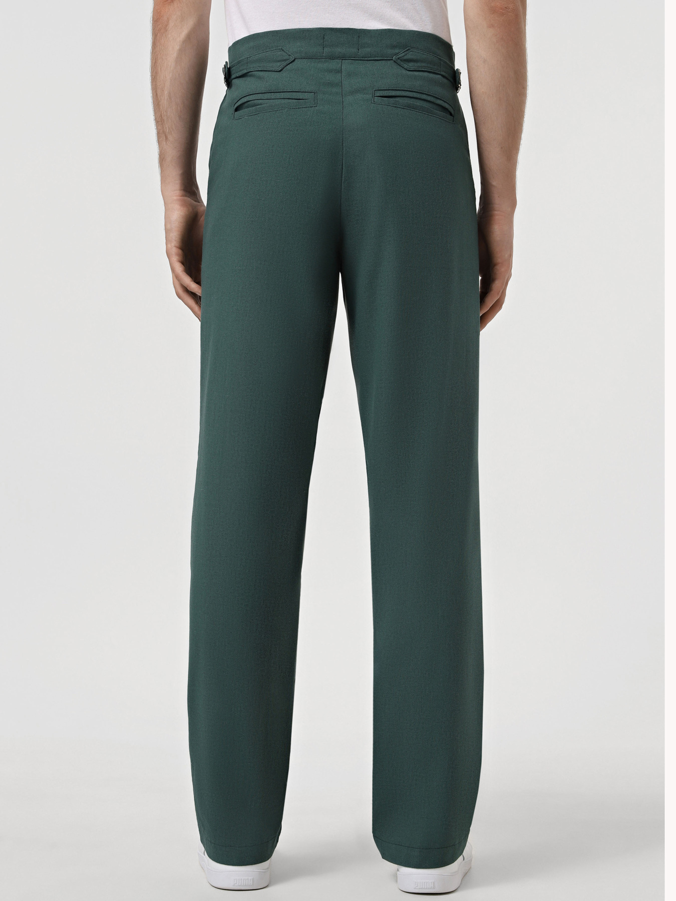 Повсякденні штани IJ модель pantsi-linen-emerald Фото