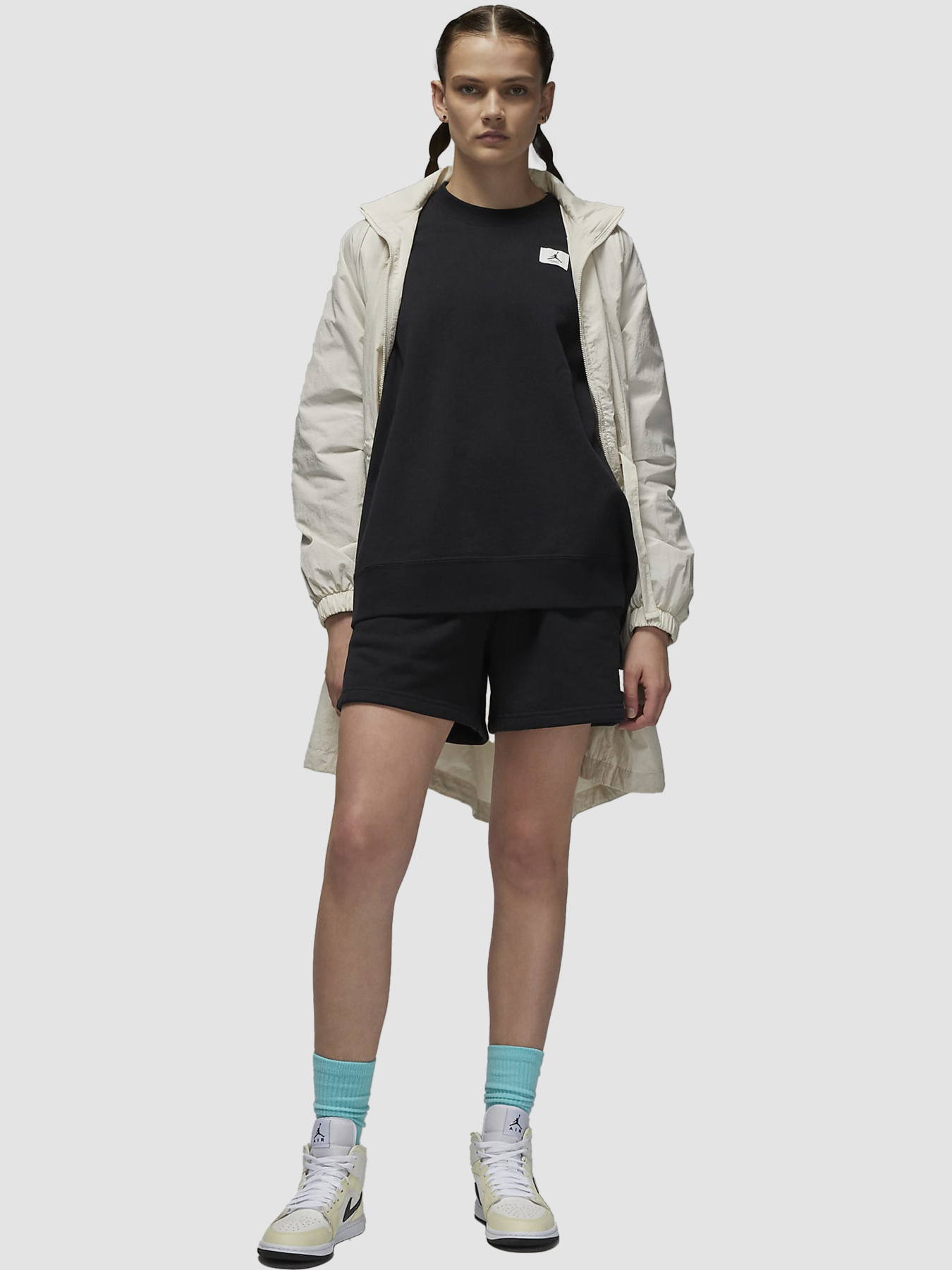 Свитшот Jordan Flight Women's Fleece Crew модель DQ4599-010 Фото