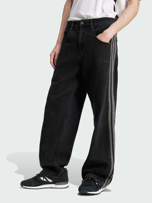 Широкие джинсы Adidas Adicolor модель JC6718 Фото