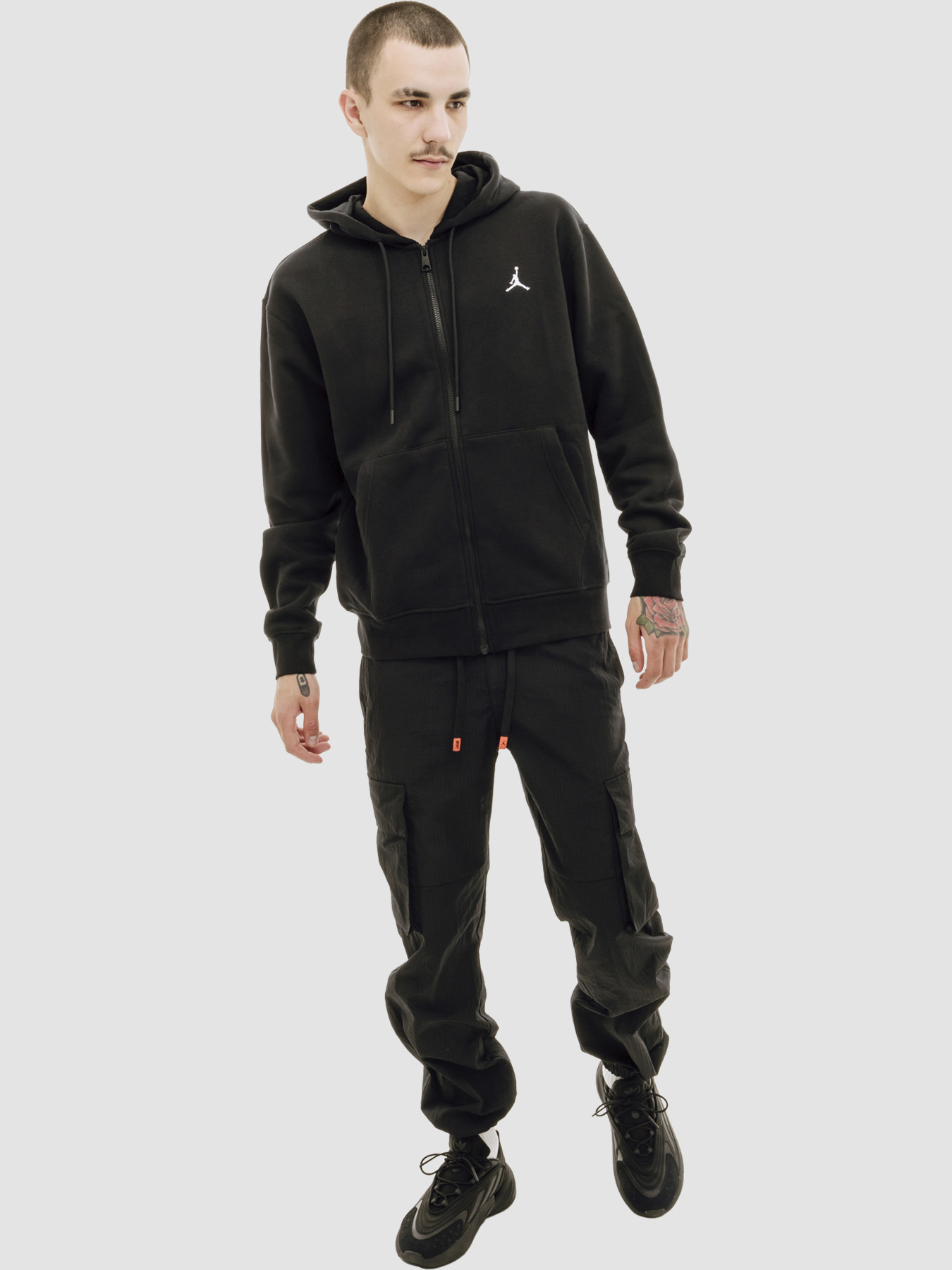 Кофта Jordan Essentials Mens Full-Zip Fleece модель FJ7771-010 Фото