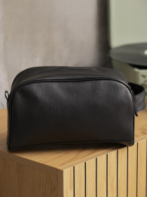 Органайзер-косметичка Дорожна Сумка Несесер Without Cosmetic Сrocodile Black Without модель 8049537 Фото