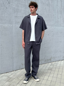 Повсякденні штани IJ модель pantsi-linen-grafit Фото