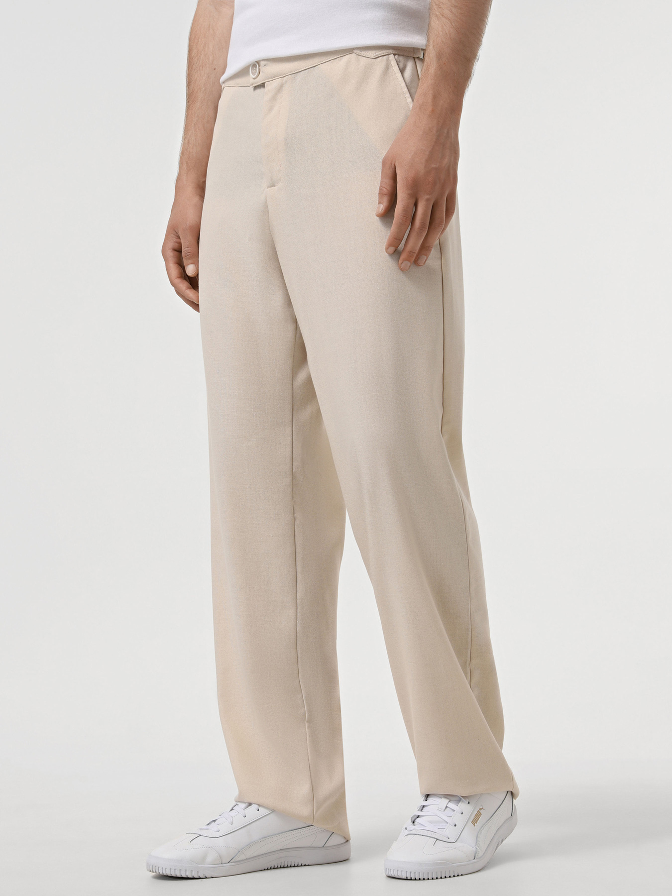 Повсякденні штани IJ модель pantsi-linen-bez Фото