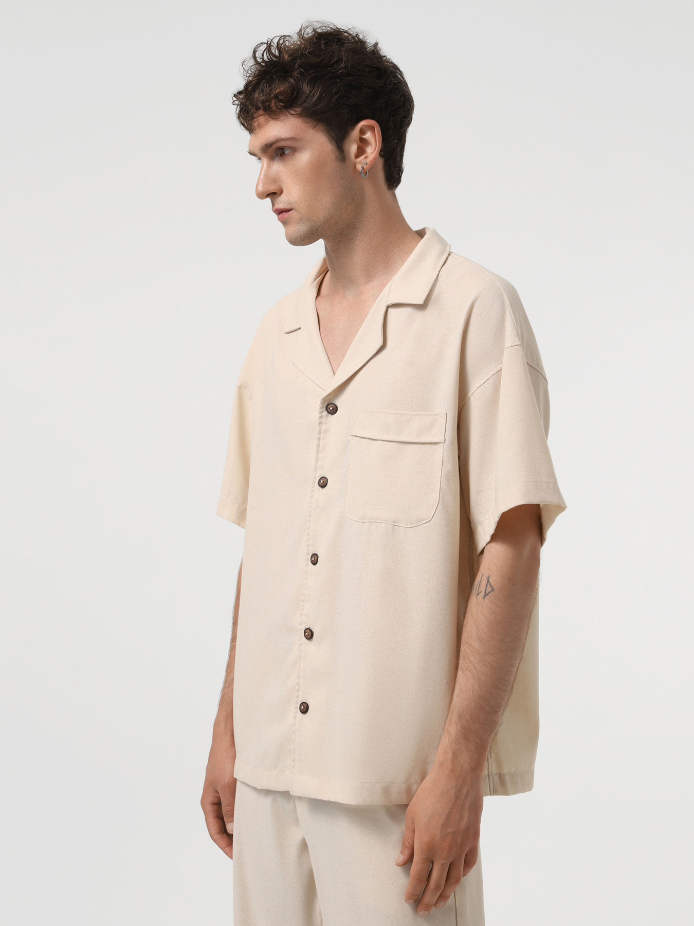 Рубашка IJ модель ij-sorochkaKR-linen-bez-man Фото