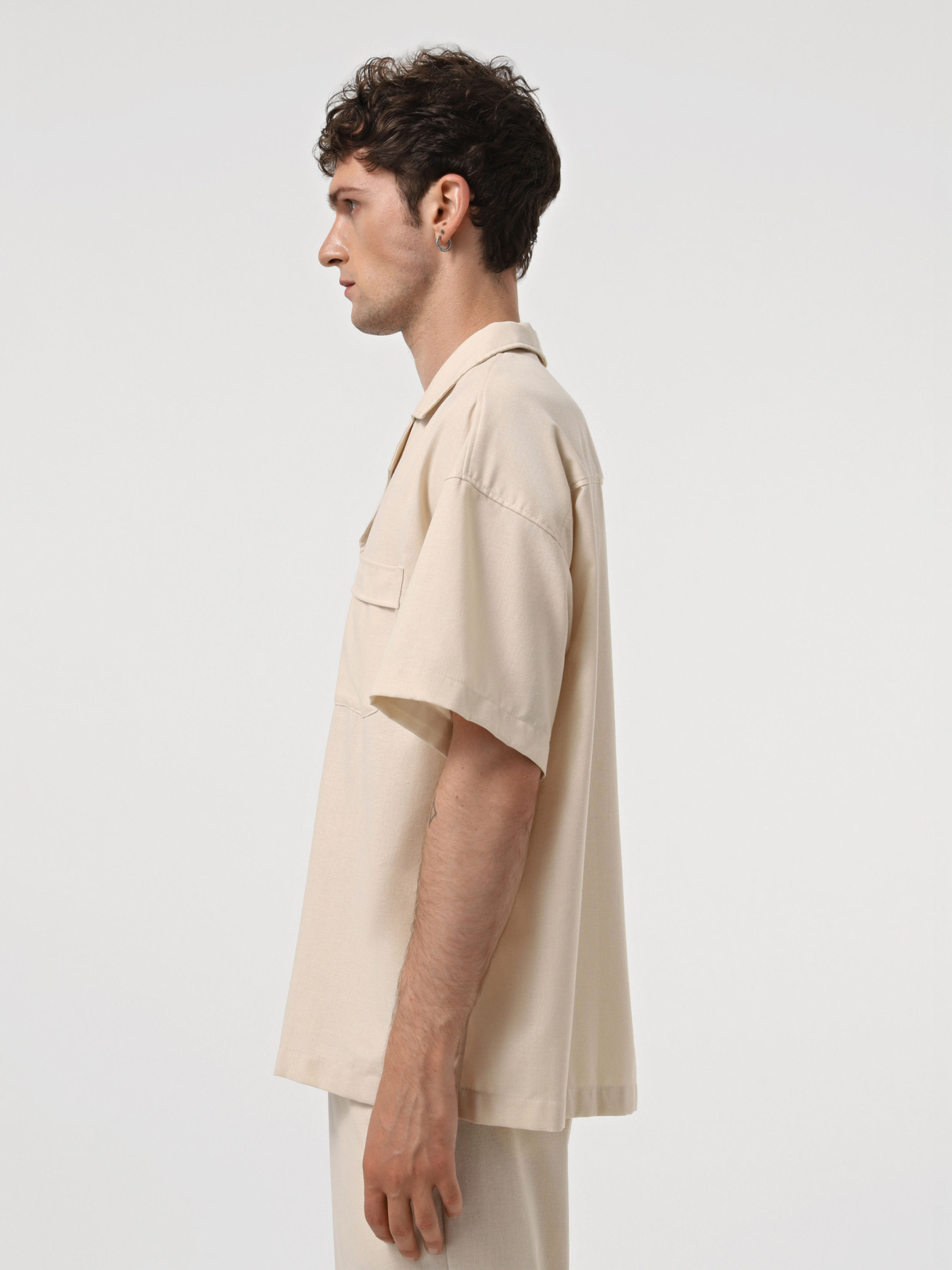 Рубашка IJ модель ij-sorochkaKR-linen-bez-man Фото