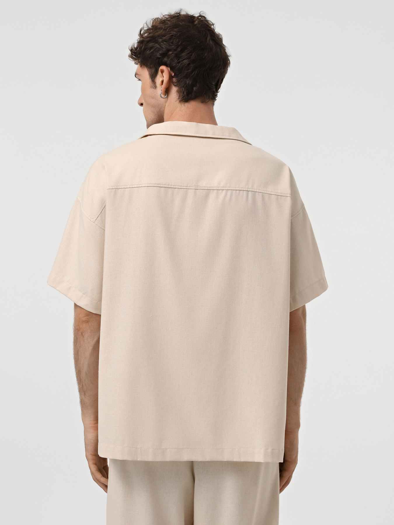 Рубашка повседневная IJ модель ij-sorochkaKR-linen-bez-man Фото