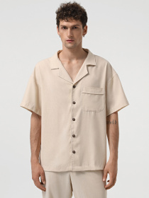 Рубашка повседневная IJ модель ij-sorochkaKR-linen-bez-man Фото