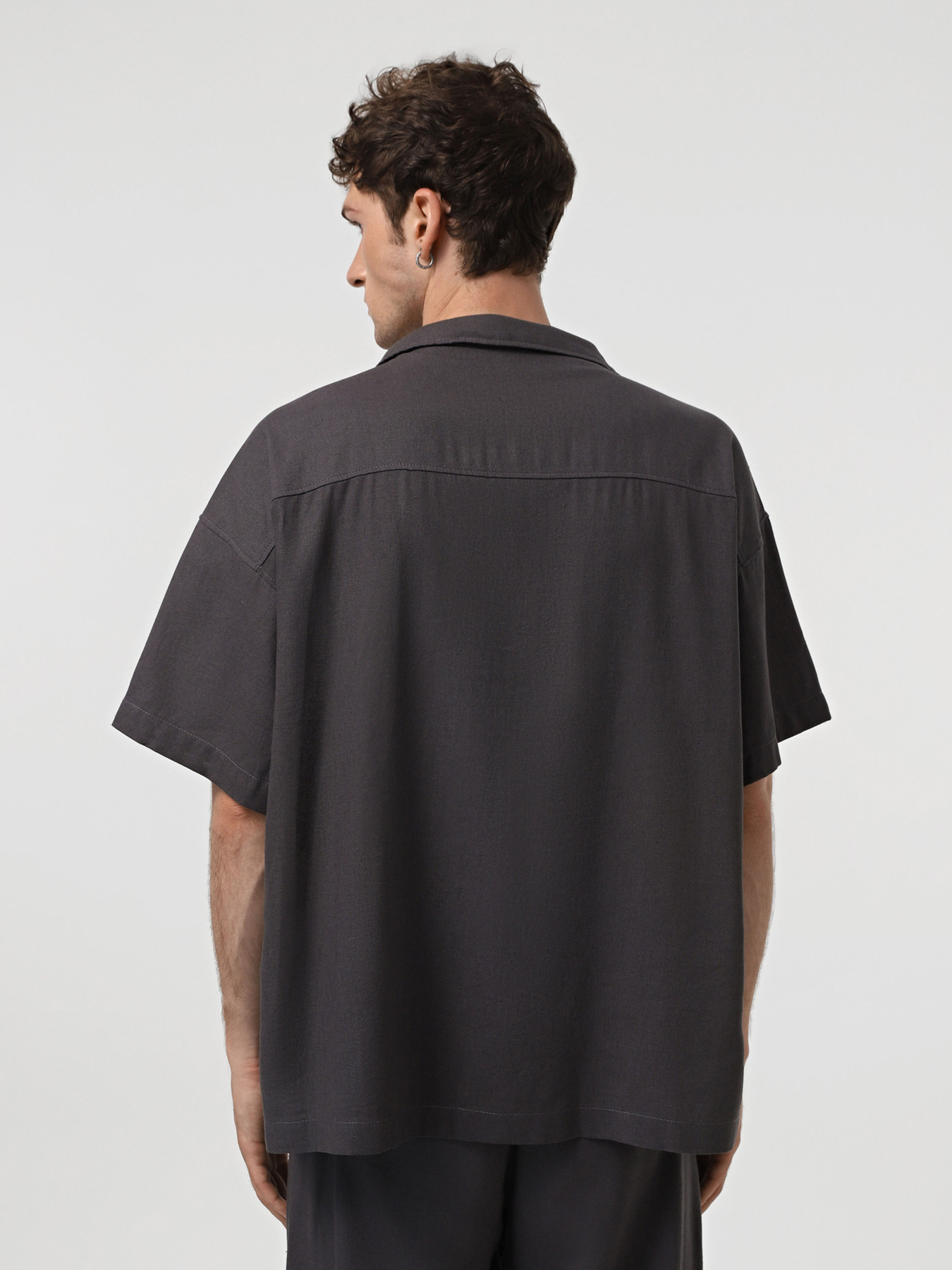 Сорочка повсякденна IJ модель ij-sorochkaKR-linen-grafit-man Фото