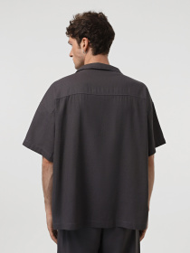 Сорочка повсякденна IJ модель ij-sorochkaKR-linen-grafit-man Фото