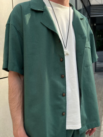 Рубашка IJ модель ij-sorochkaKR-linen-emerald-man Фото