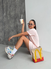 Платье-футболка Cosy модель ST1 Платье-футболка Cosy модель ST1 Фото