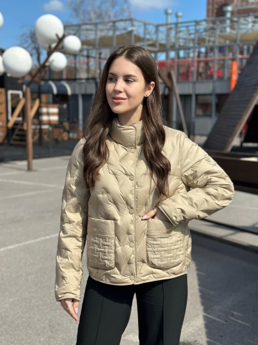 Демісезонна куртка VIVA WEAR модель 065-beige Фото