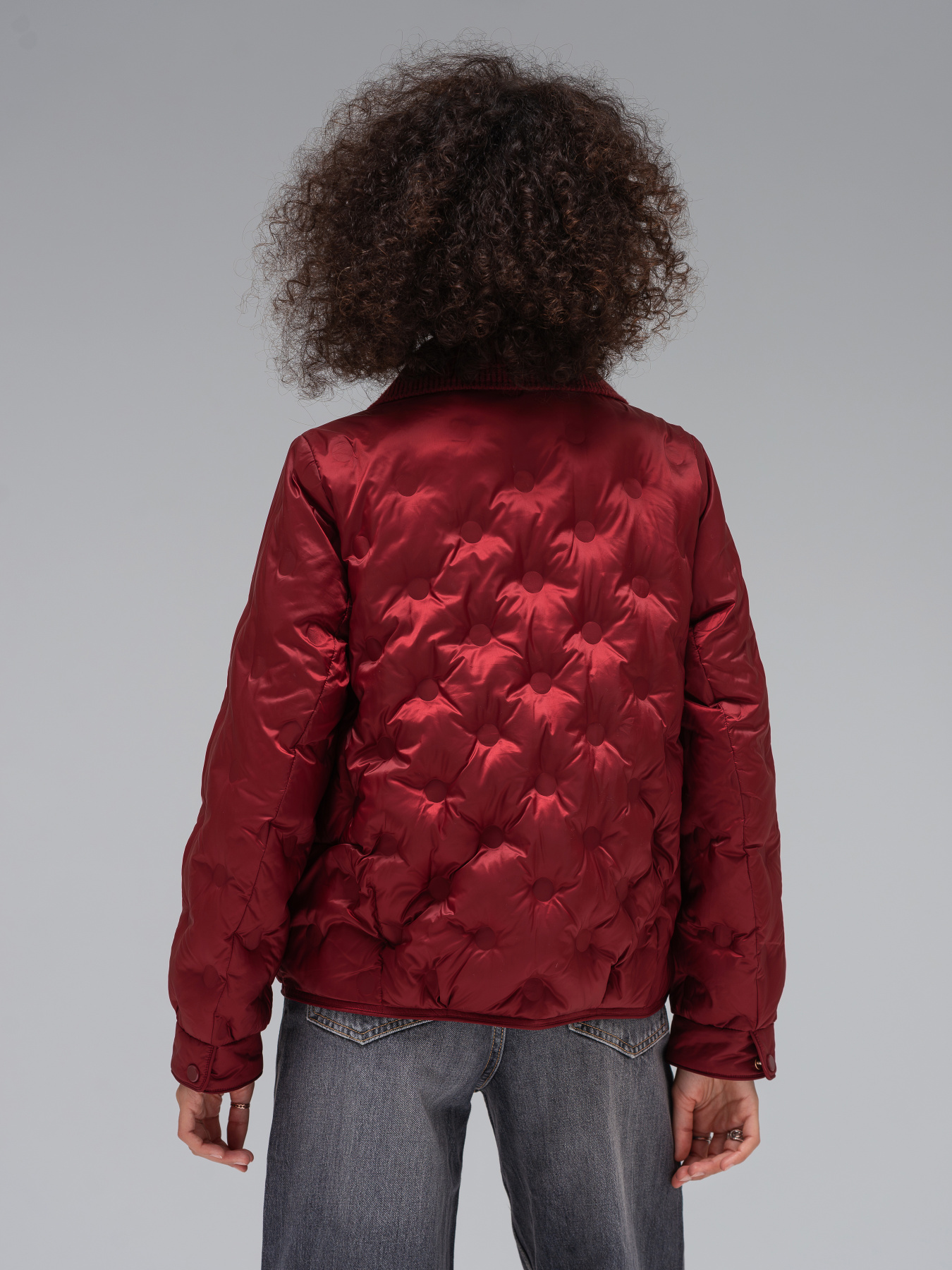 Демисезонная куртка VIVA WEAR модель 181-bordo Фото