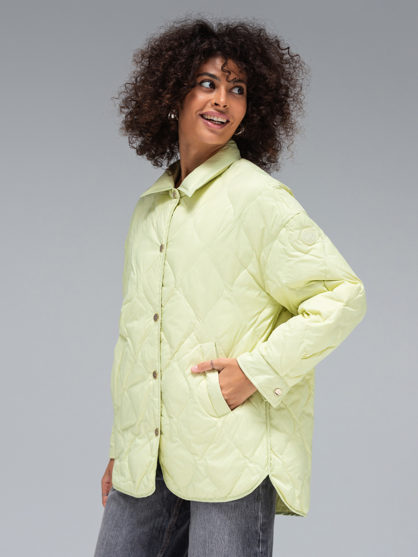 Демисезонная куртка VIVA WEAR модель 0104-lemon Фото