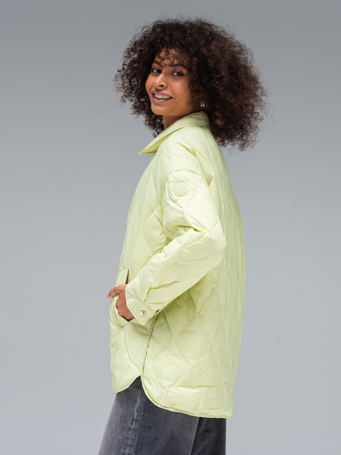 Демисезонная куртка VIVA WEAR модель 0104-lemon Фото