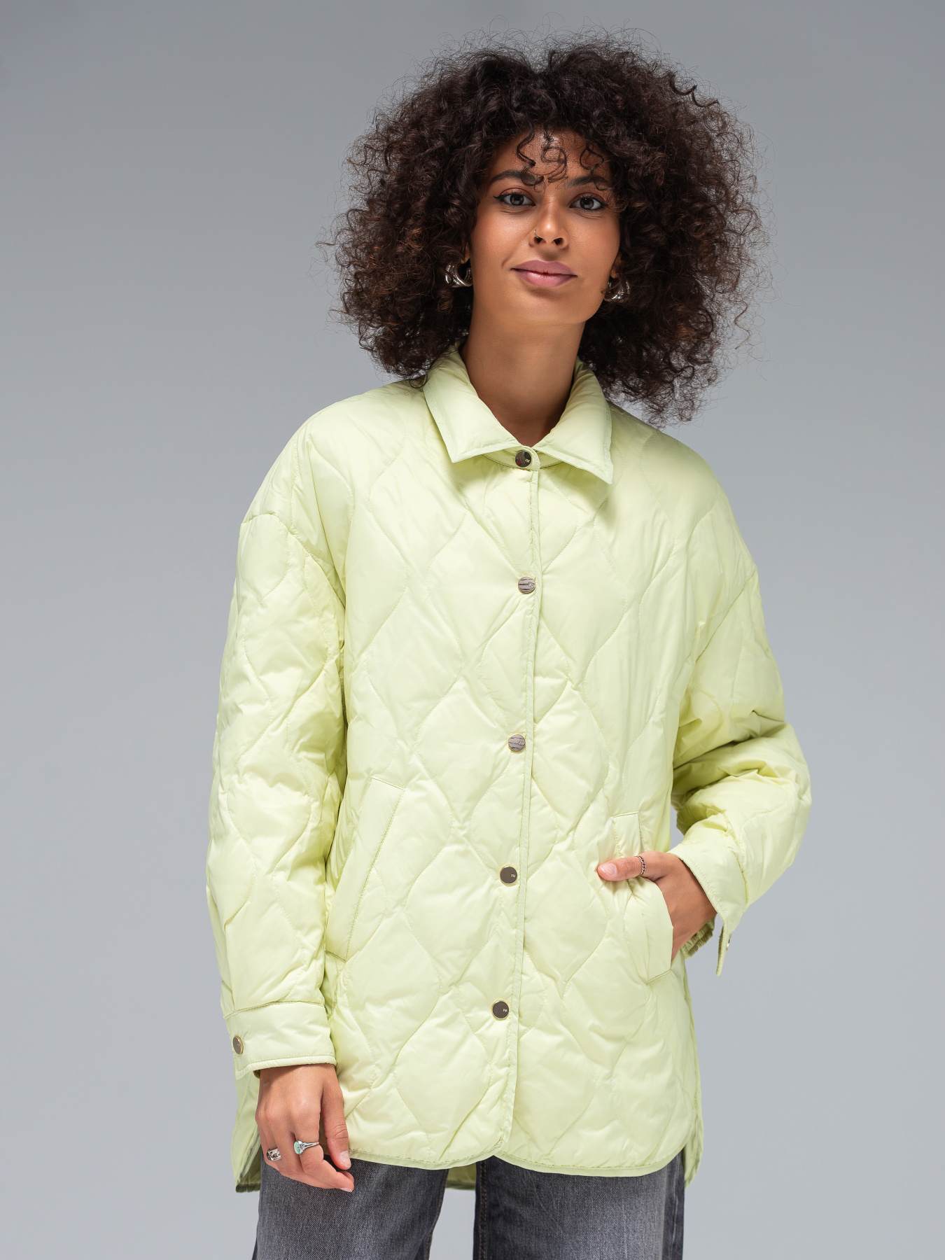 Демисезонная куртка VIVA WEAR модель 0104-lemon Фото