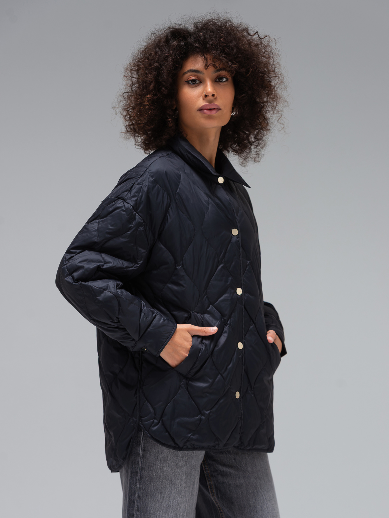 Демисезонная куртка VIVA WEAR модель 0104-black Фото