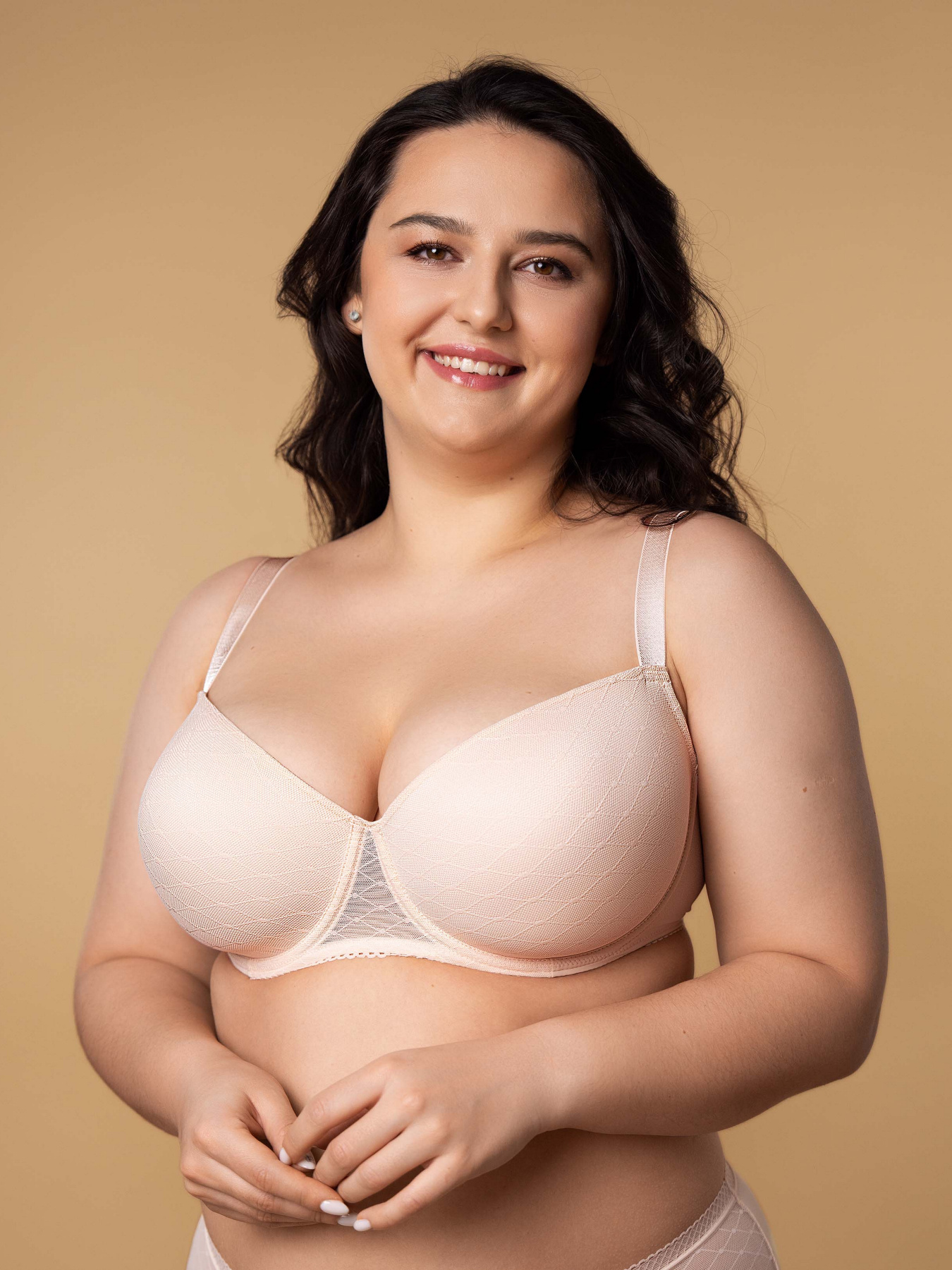 Бюстгальтер Brabrabra модель SLZ27501033_biscuit Фото