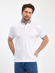 Поло Trend Collection модель TC12485WhiteFTBLK Фото