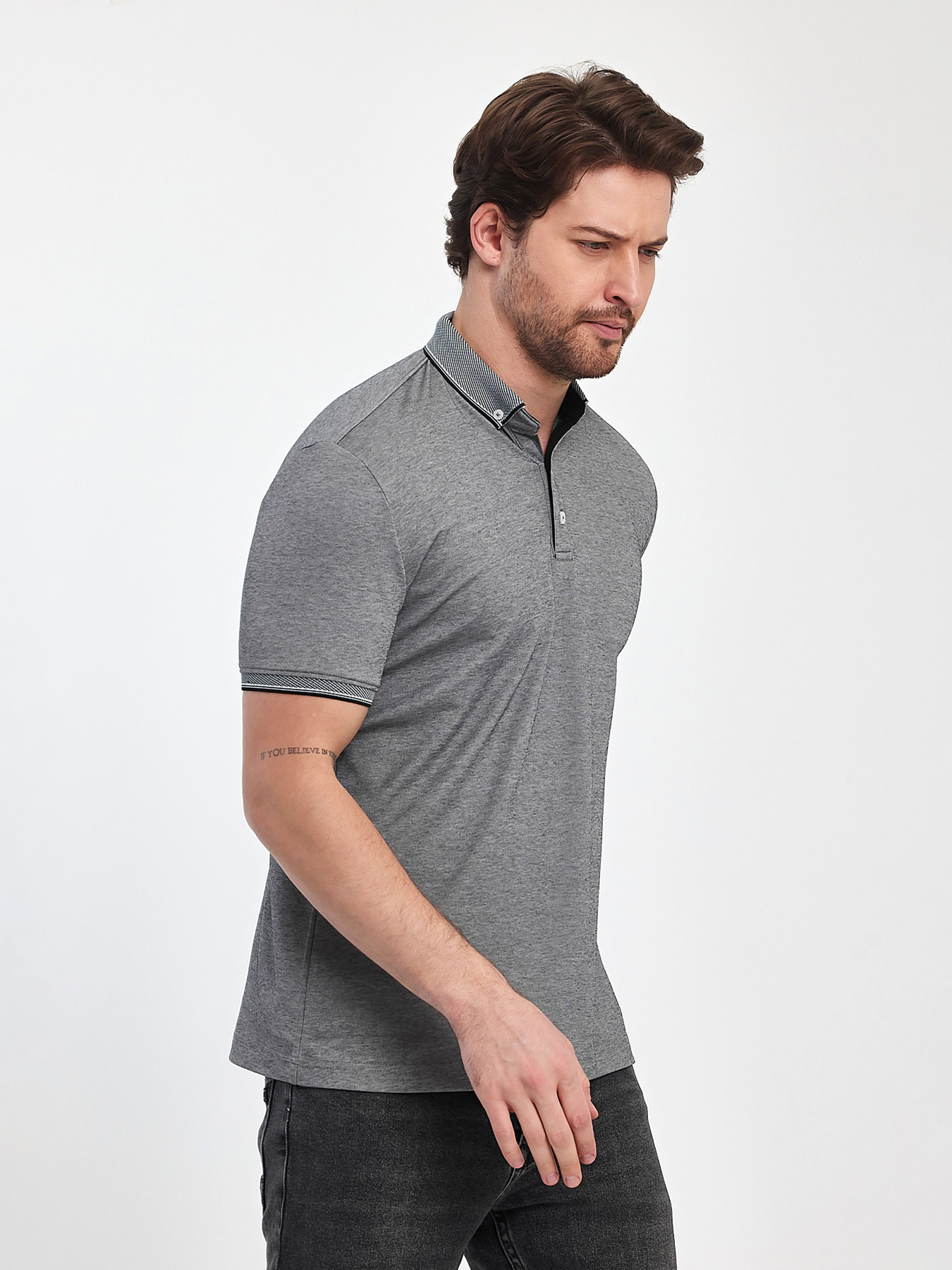 Поло Trend Collection модель TC12476GreyFTBLK Фото