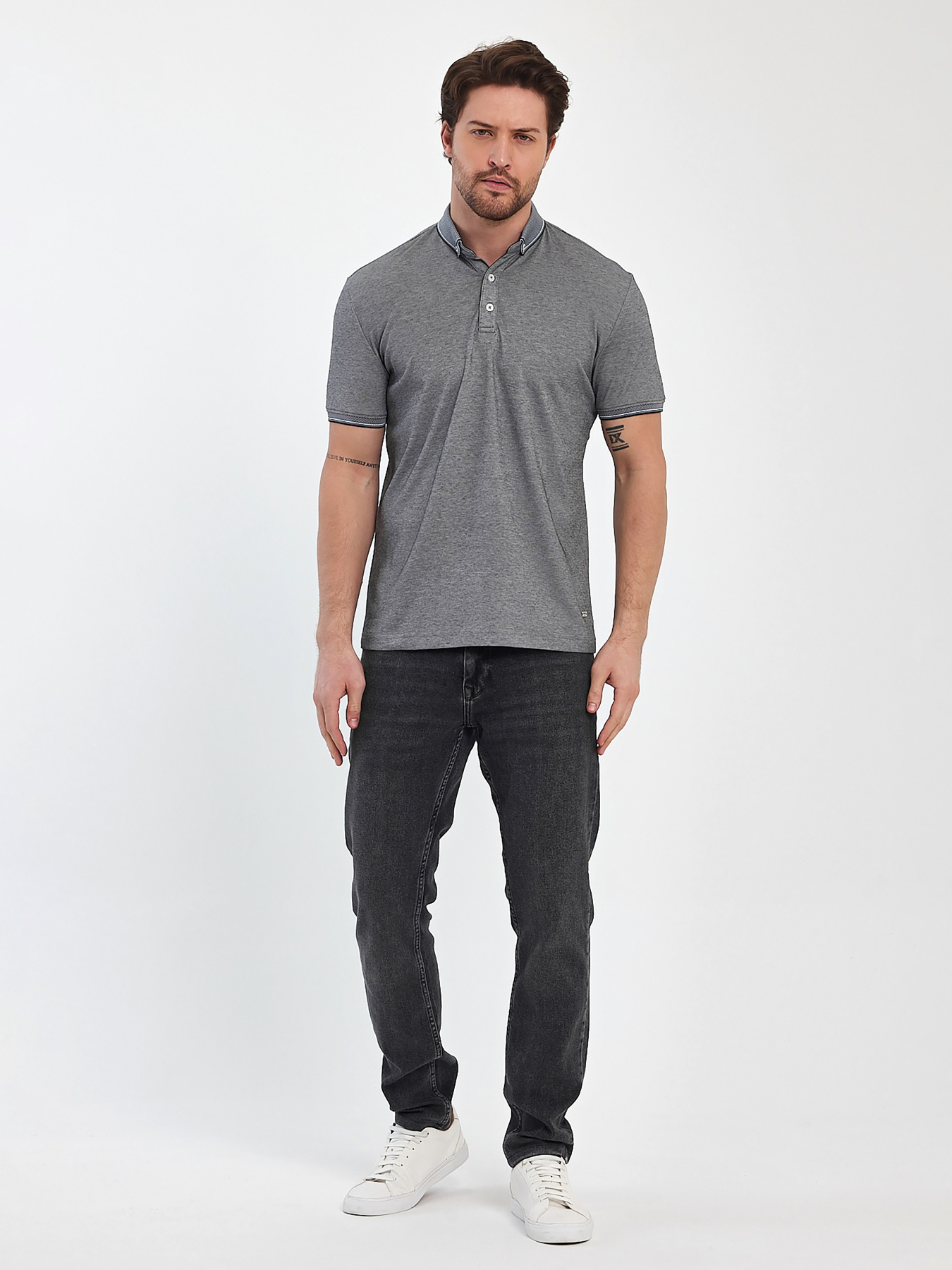 Поло Trend Collection модель TC12476GreyFTBLK Фото