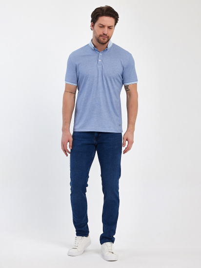 Поло Trend Collection модель TC12472BlueLightFTBLK — фото - INTERTOP