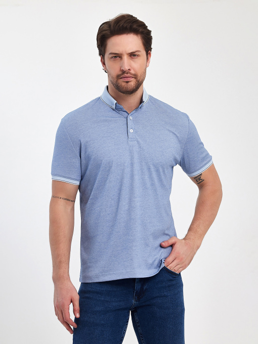 Поло Trend Collection модель TC12472BlueLightFTBLK Фото