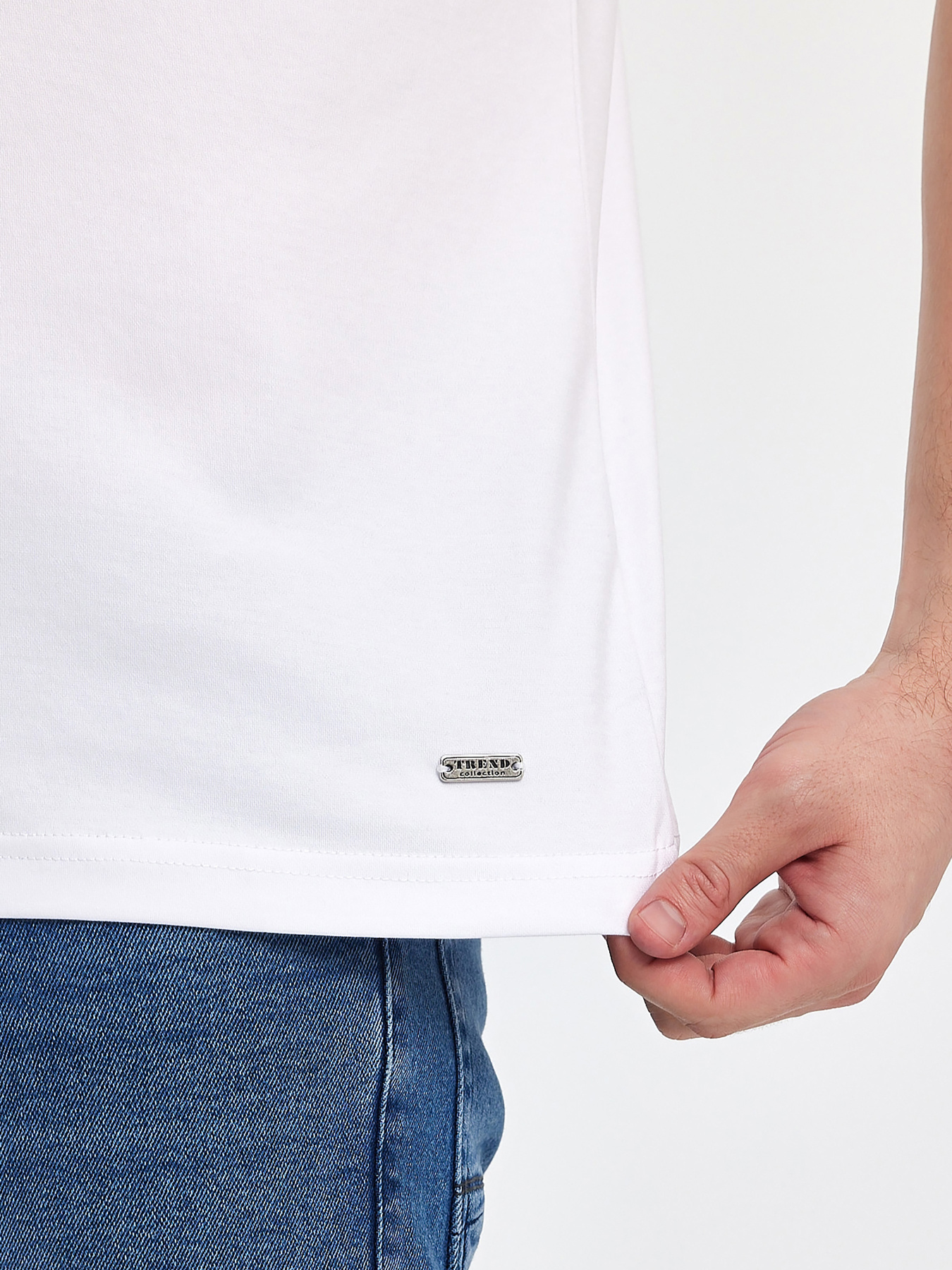 Поло Trend Collection модель TC12471WhiteFTBLK Поло Trend Collection модель TC12471WhiteFTBLK Фото