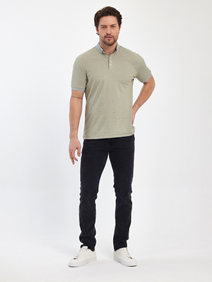Поло Trend Collection модель TC12469OliveFTBLK — фото - INTERTOP