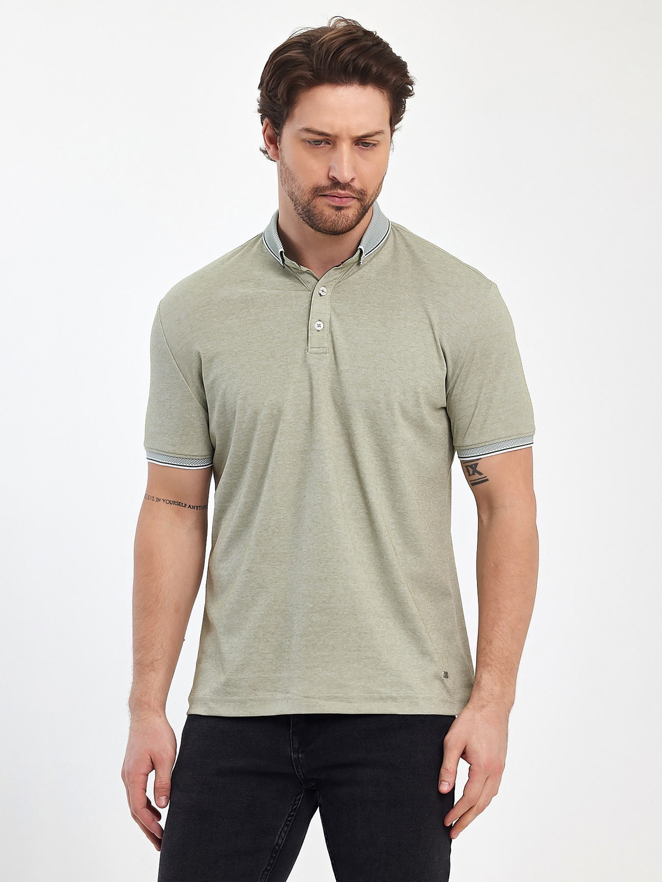 Поло Trend Collection модель TC12469OliveFTBLK Поло Trend Collection модель TC12469OliveFTBLK Фото