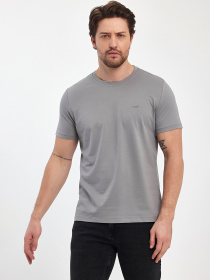 Футболка Trend Collection модель TC12467LightGreyFTBLK Фото