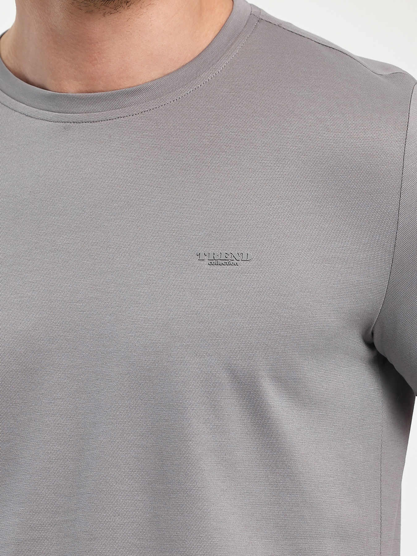 Футболка Trend Collection модель TC12467LightGreyFTBLK Фото