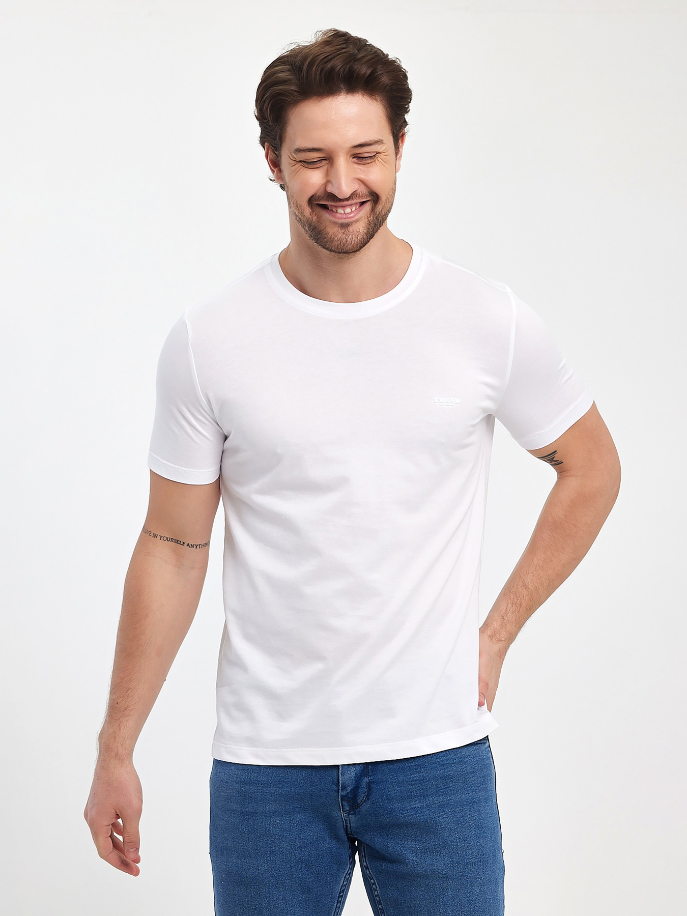 Футболка Trend Collection модель TC12465WhiteFTBLK Фото