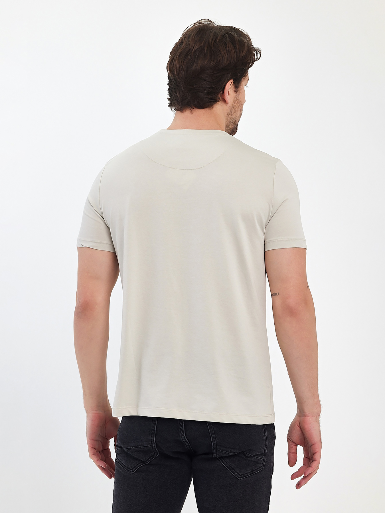 Футболка Trend Collection модель TC12464BeigeFTBLK Футболка Trend Collection модель TC12464BeigeFTBLK Фото